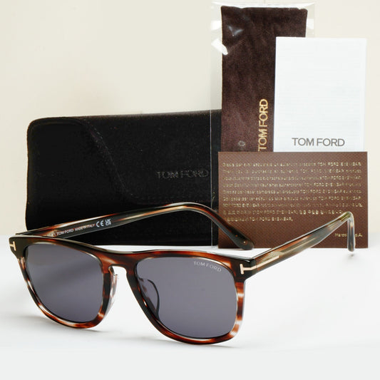 Tom Ford Sunglasses Gerard-02 Square Brown Tortoise Grey FT0930-F TF 930-F 56A