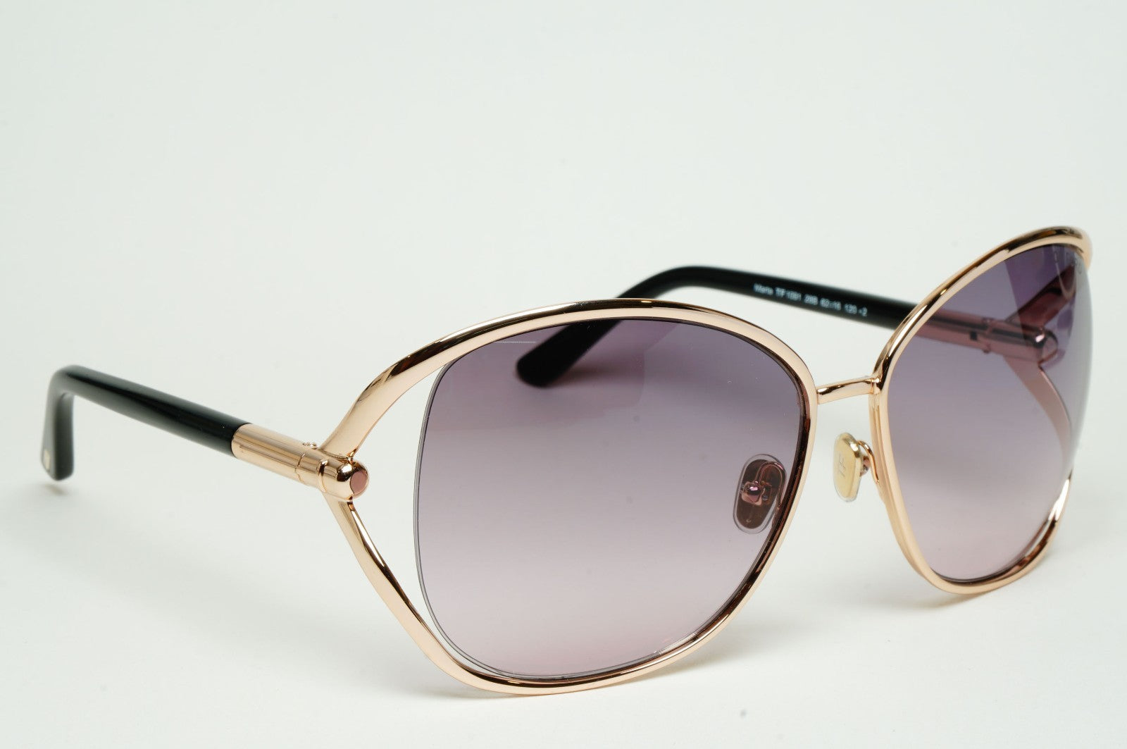 Tom Ford Sunglasses Marta Gold Black Grey Gradient FT1091 TF 1091 28B 62mm