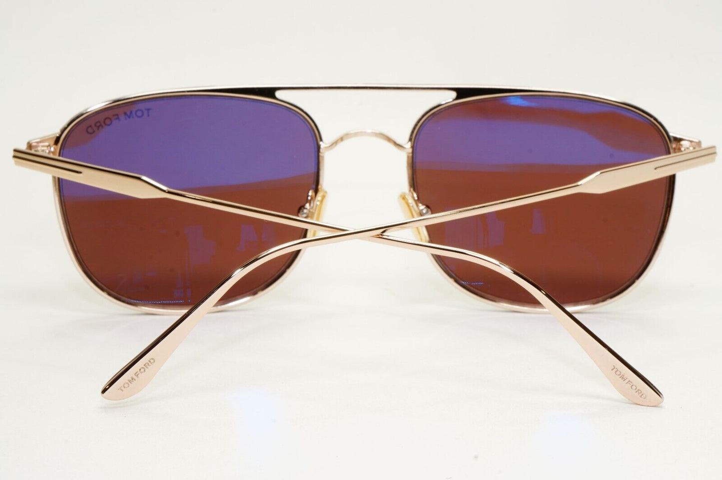 Tom Ford Sunglasses Jake Gold Metal Brown Pilot Navigator FT0827 TF 827 28E 56mm