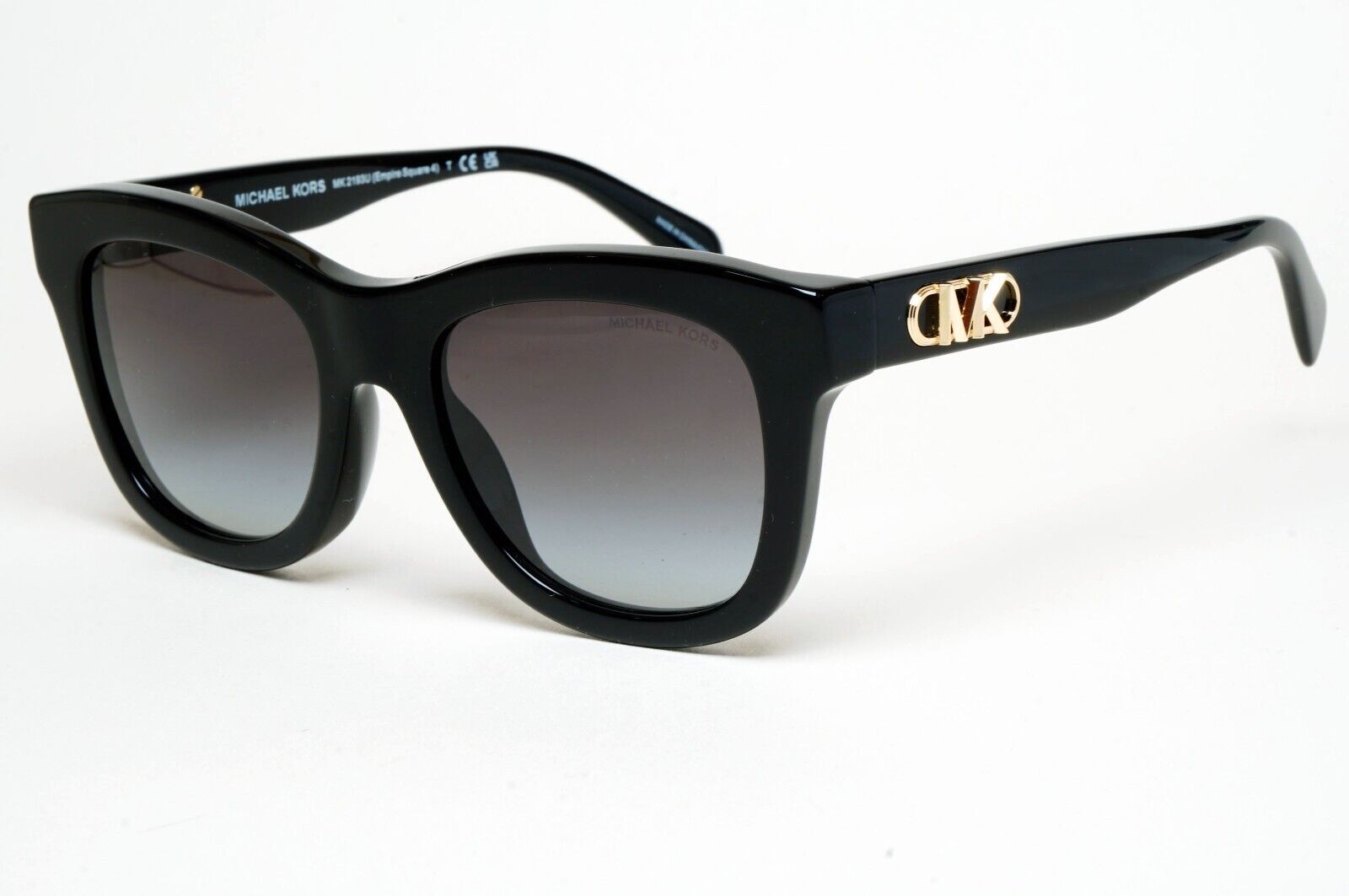 Michael Kors Sunglasses Black Gold Grey MK 2193U Empire Square 4 3005/8G