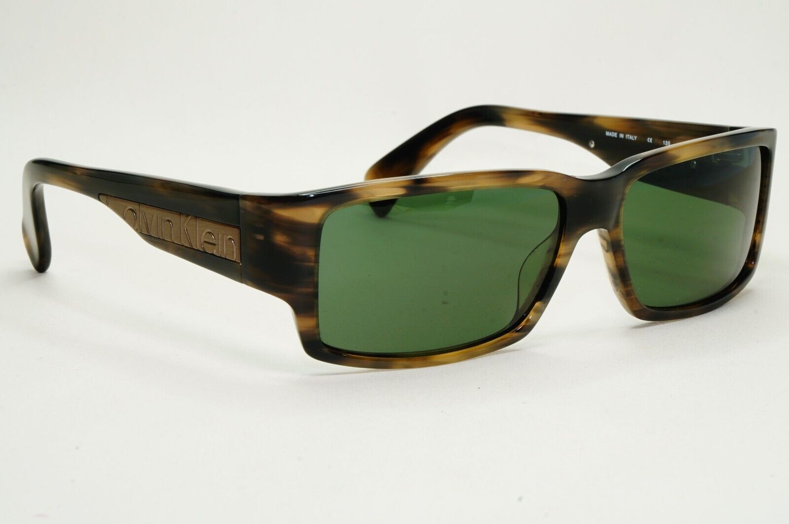 Calvin Klein Sunglasses 2005 Vintage Brown Green Square 829S 022 121124