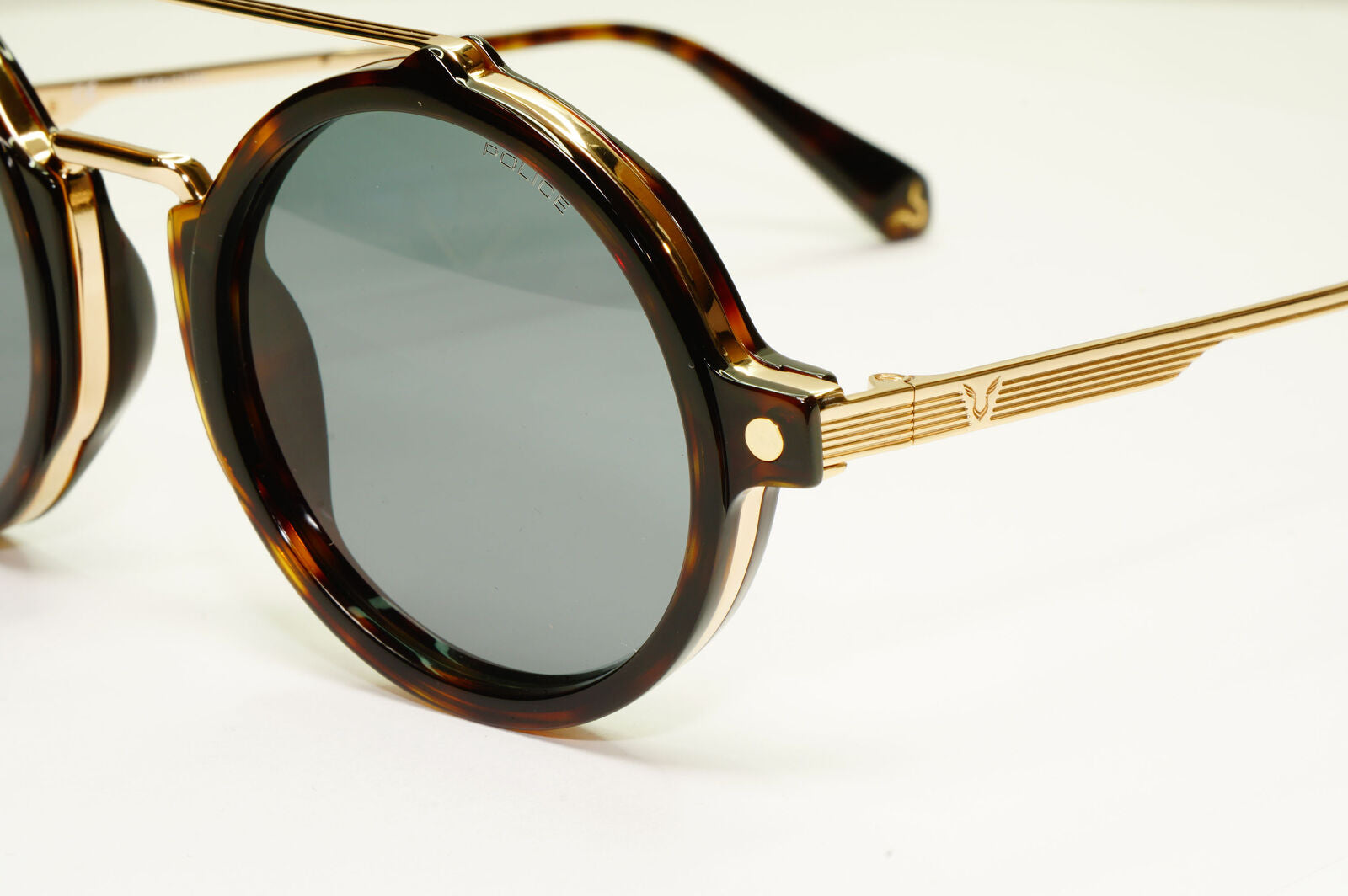 Police Lewis Hamilton F1 Sunglasses Brown Gold Green Tortoise SPL A27N COL 300Y