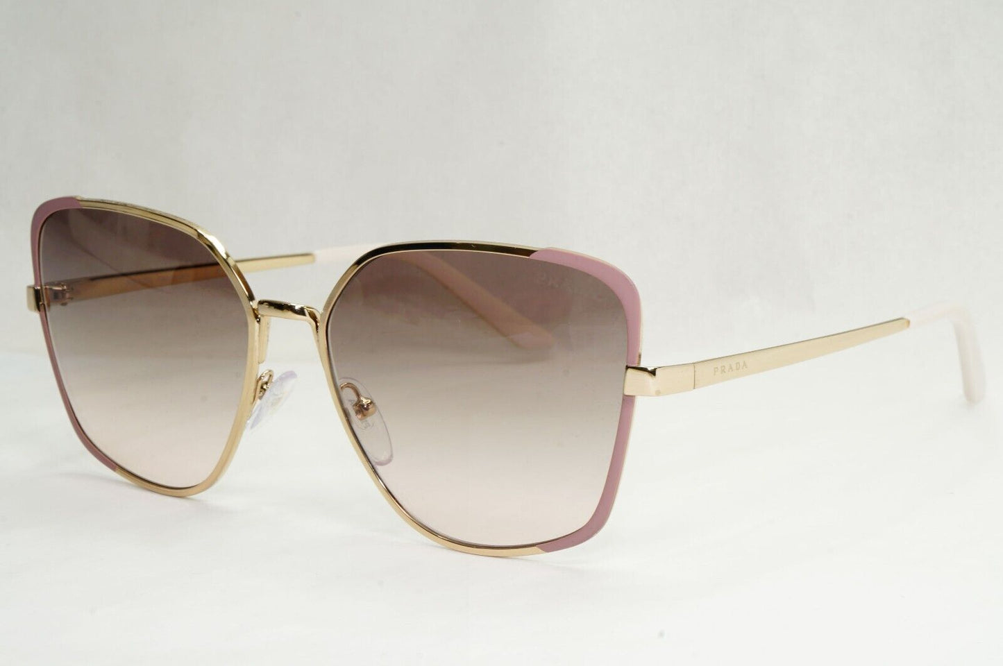 Prada Sunglasses Gold Square Metal Grey Pink Gradient PR60XS SPR 60X 07B-4K0