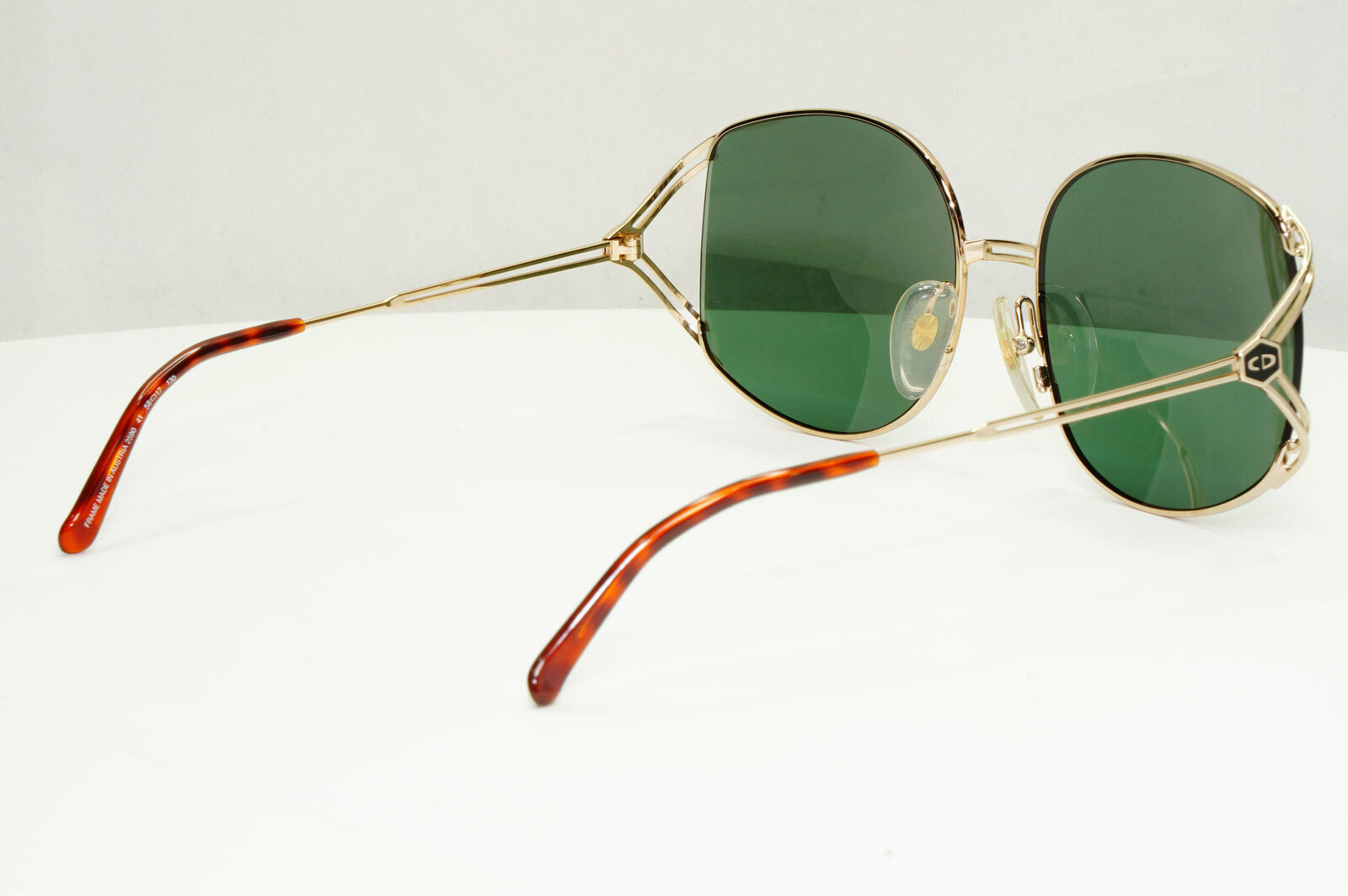 Dior 1990s Vintage Sunglasses Austria Gold Brown Green Square 2590 41 251122