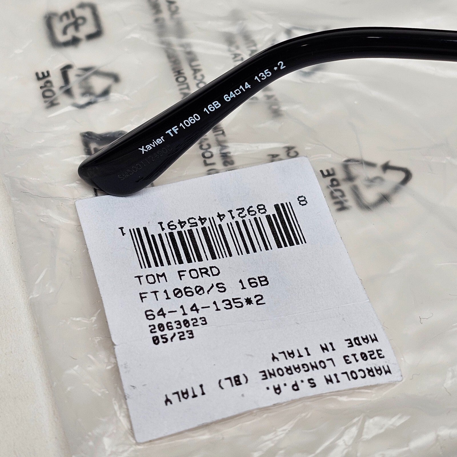 Tom Ford Sunglasses Xavier Silver Grey Gradient Large Pilot Metal TF 1060 16B A