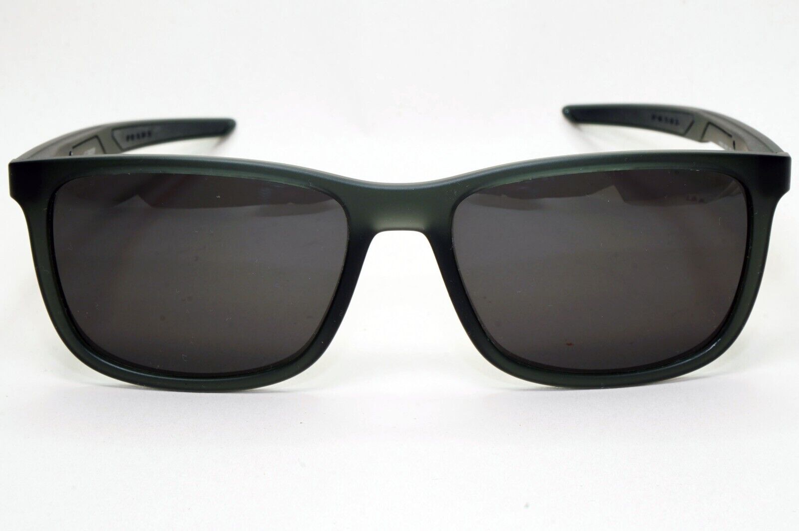 Prada Sunglasses Black Transparent Rubber Square PS07OV VPS 07O 13C-1O1 56mm