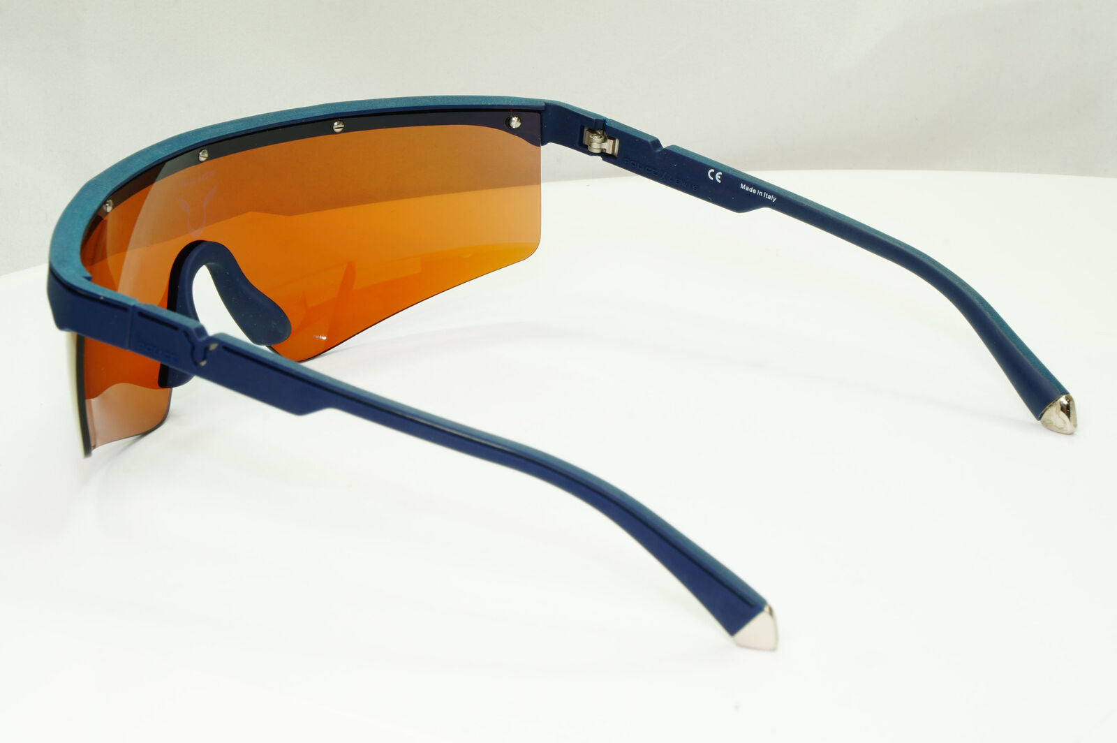 Police Lewis Hamilton F1 Sunglasses Blue Mirror Shield Visor SPL A28 COL 6C9B