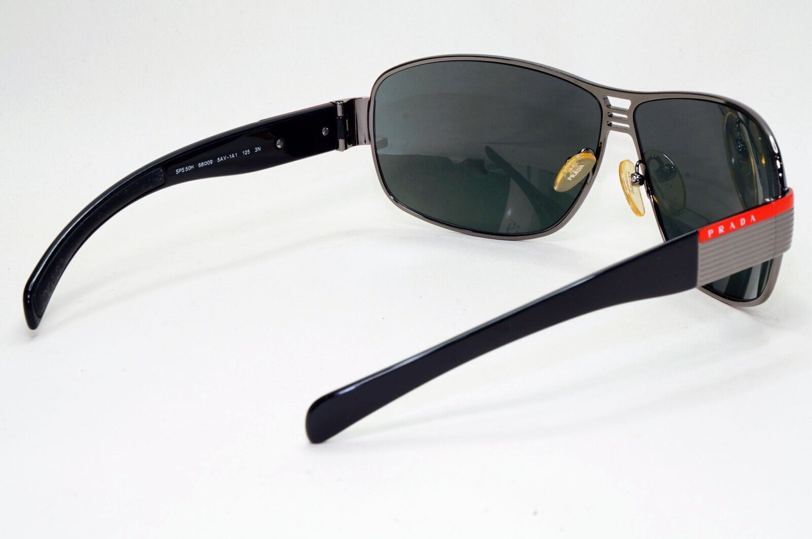 Prada Sunglasses 2006 Vintage Gunmetal Black Pilot PS50HS SPS 50H 5AV-1A1 041124
