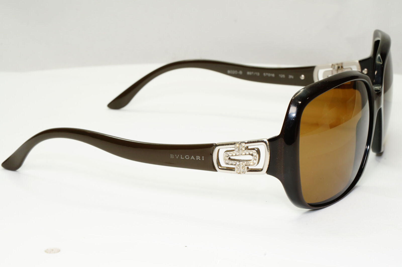 Bvlgari Diamante Brown Sunglasses Crystal Rhinestone 8020-B 897/13 091122