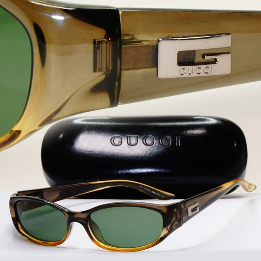 Gucci Sunglasses 1998 Transparent Brown Honey Green GG 2456/S T5V 120824