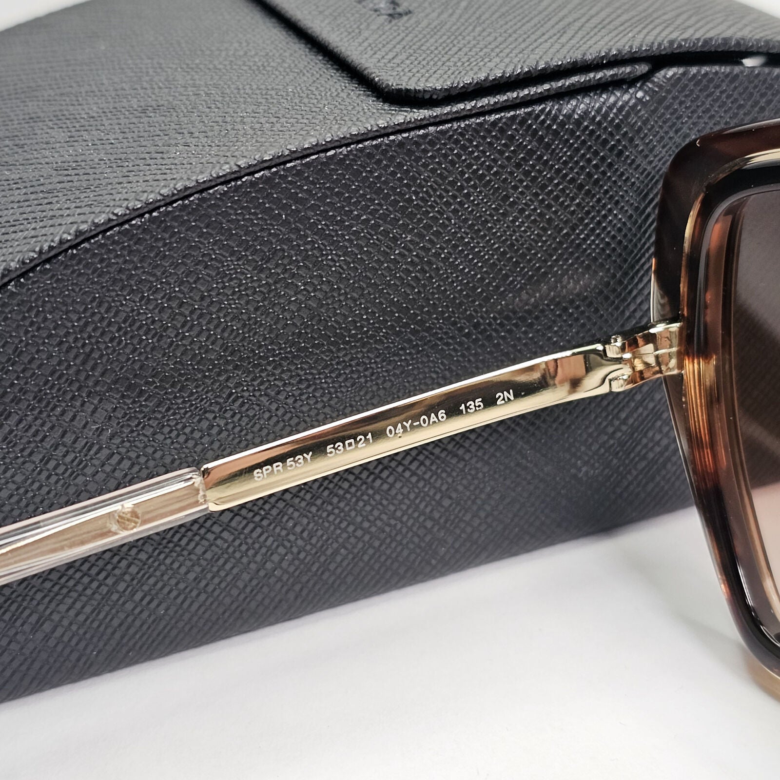 Prada Sunglasses Caramel Brown Honey Gold Square PR53YS SPR 53Y 04Y-0A6 050124