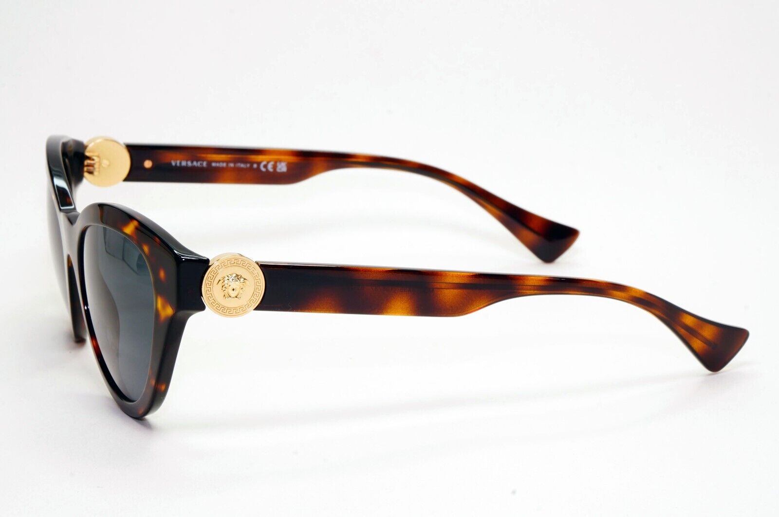 Versace Sunglasses Tortoise Havana Brown Grey Cat Eye MOD VE 4435 108/87 52mm