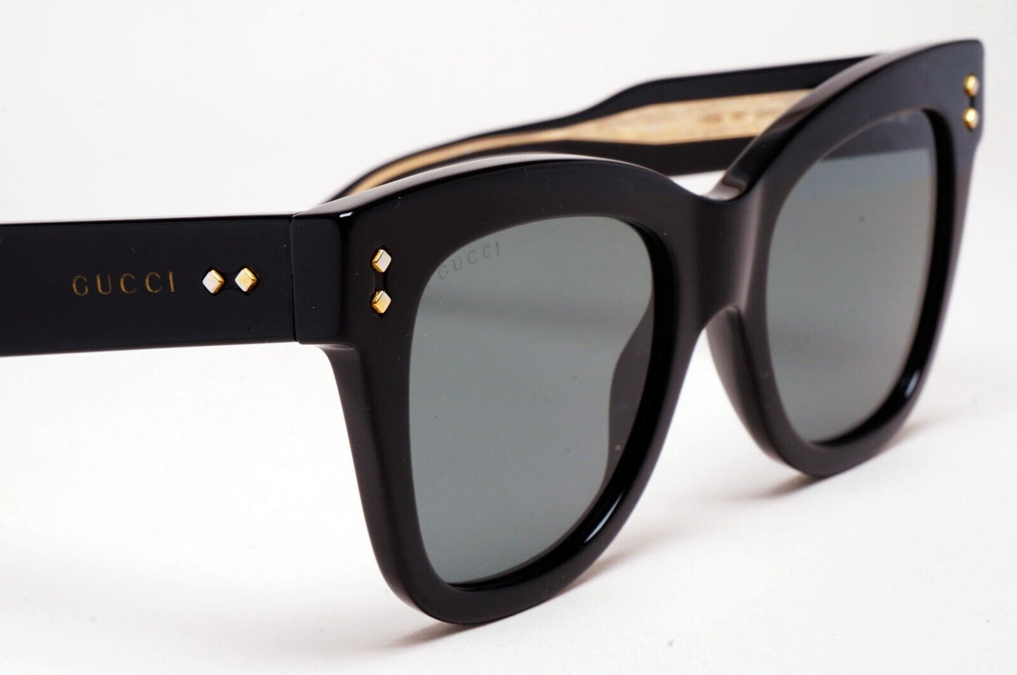 Gucci Sunglasses 2022 Black Square Grey Large Heavy Thick GG1082S 001 220125