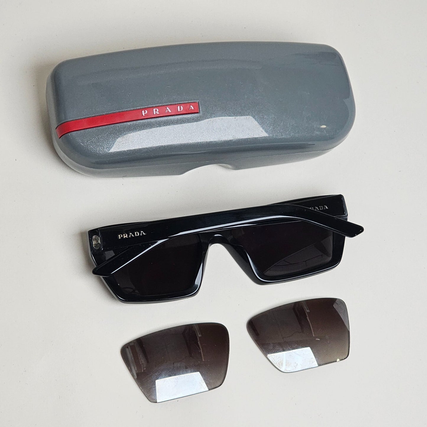 Prada Sunglasses 2019 Black Unisex Conceptual PR04VS SPR 04V 1AB-5O0 140325