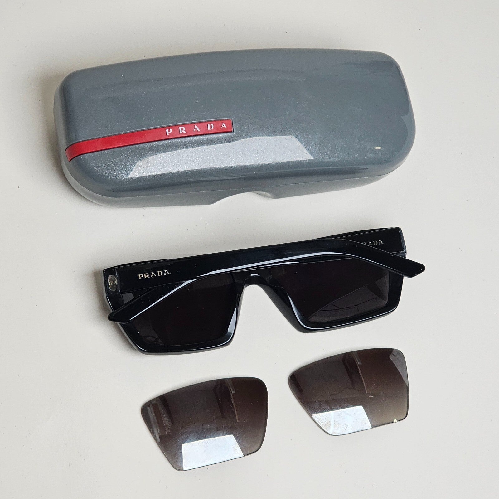 Prada Sunglasses 2019 Black Unisex Conceptual PR04VS SPR 04V 1AB-5O0 140325