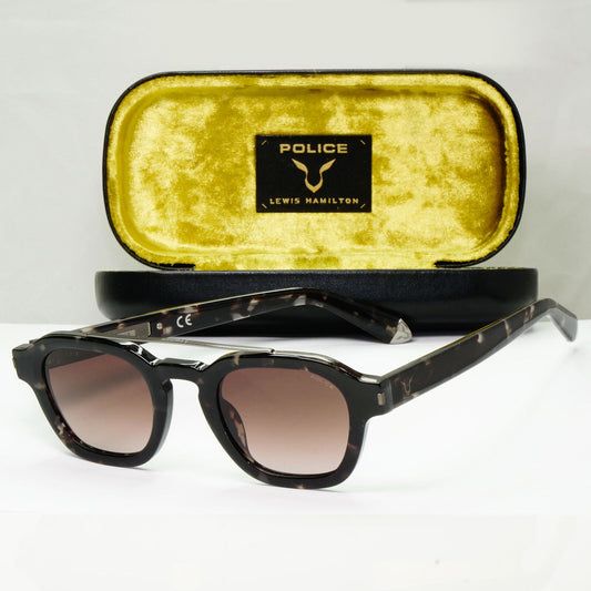 Police Lewis Hamilton F1 Sunglasses Brown Gradient Tortoise SPL C47 COL 0721
