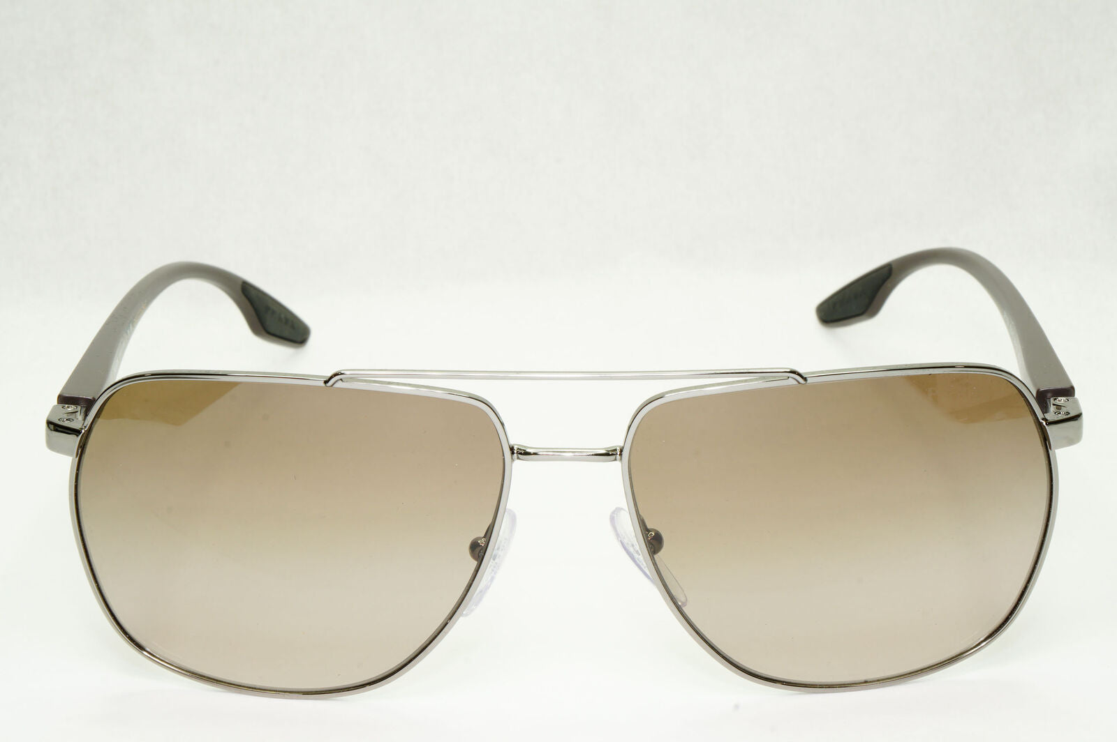 Prada Sunglasses Brown Pilot Gradient Gunmetal PS55VS SPS 55V 5AV-1X1 62mm