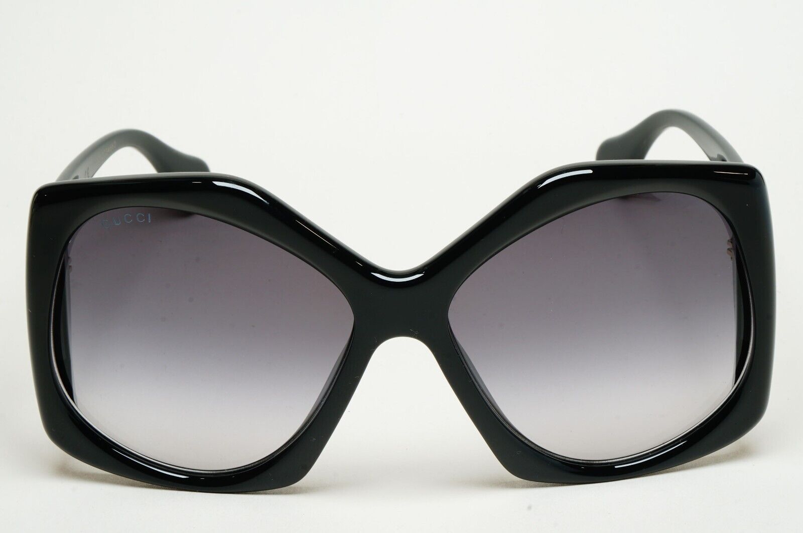 Gucci Sunglasses 2021 Oversized Black Grey Gold Large Square GG0875S 001 070125
