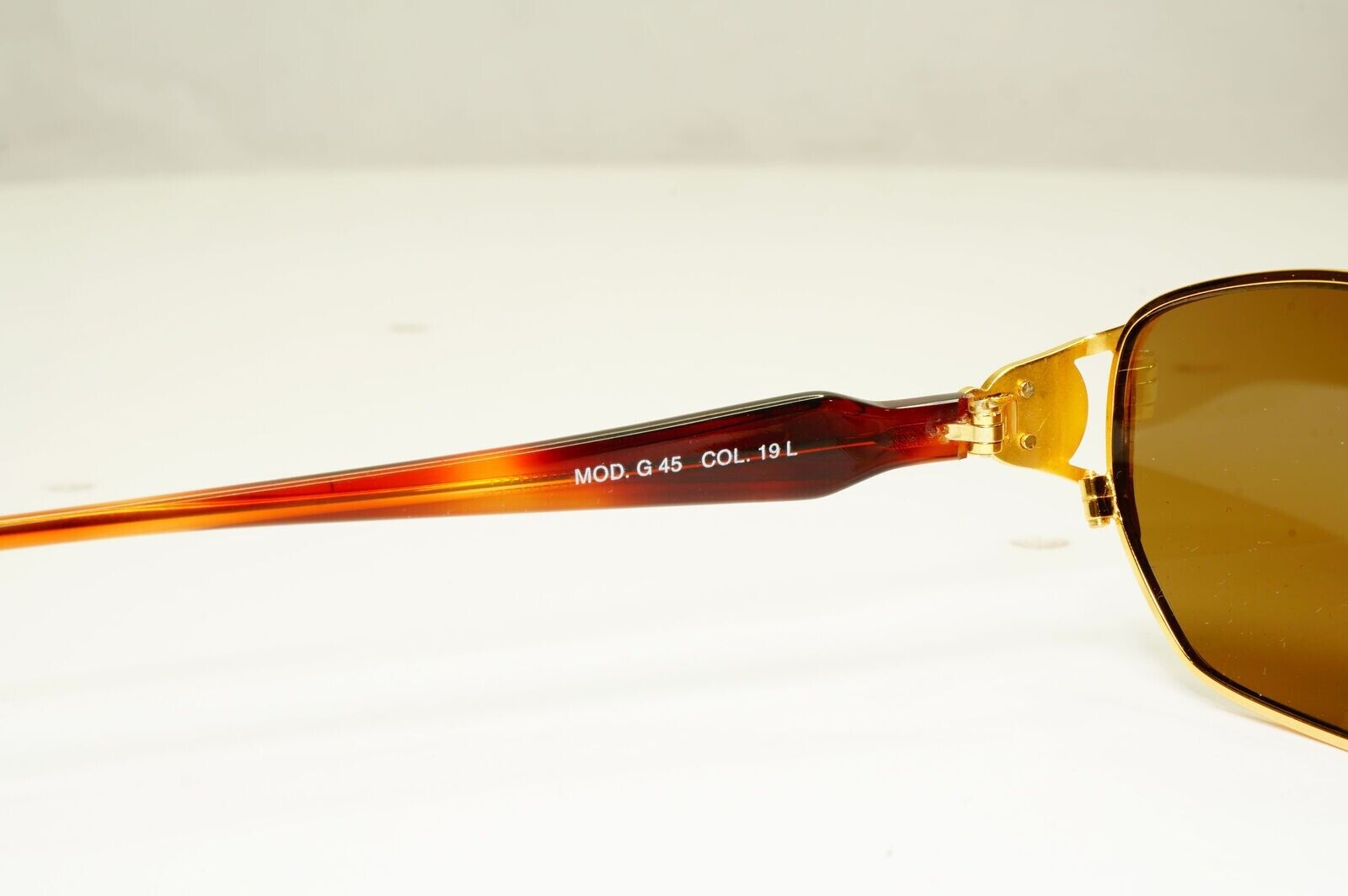 Gianni Versace 1995 Vintage Gold Medusa Havana Brown Sunglasses MOD G45 COL 19L