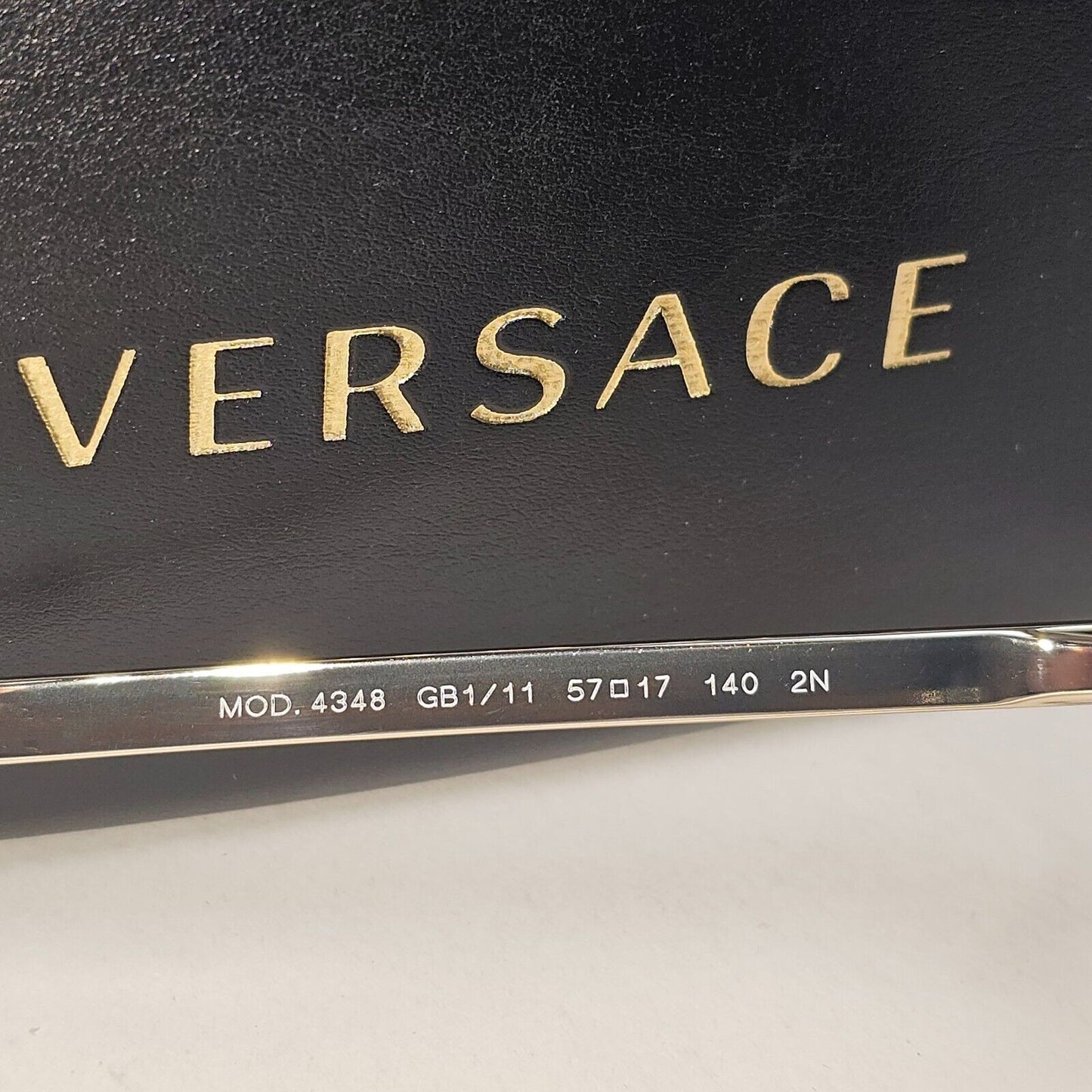 Versace Sunglasses Black Gold Medusa Square Grey Gradient MOD VE 4348 GB1/11