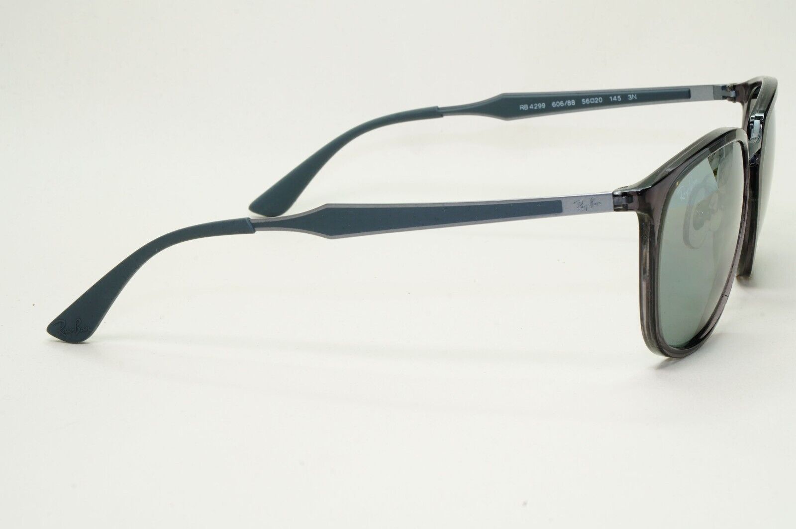 Ray-Ban Sunglasses Grey Transparent Silver Mirror Square RB 4299 606/88