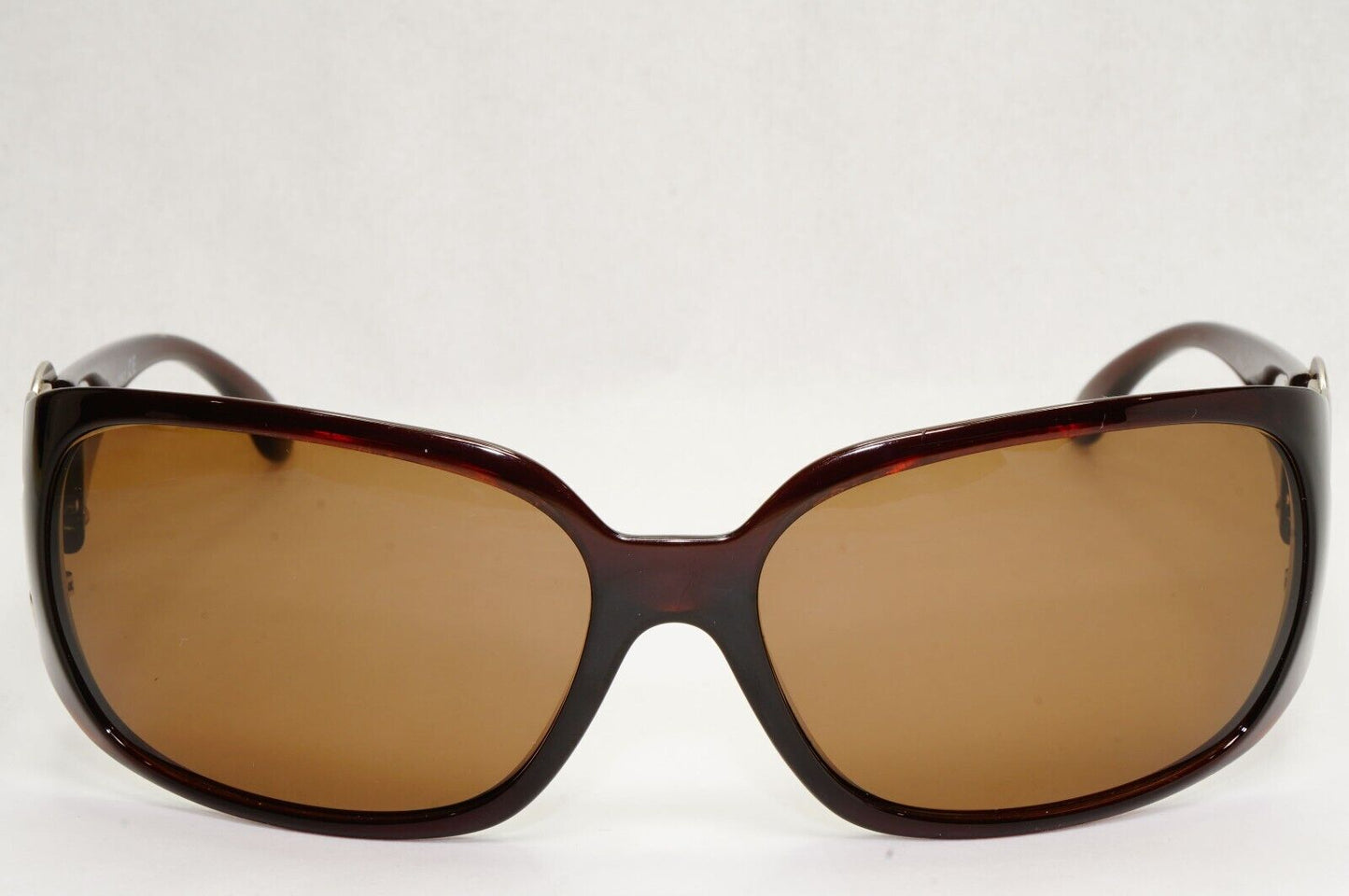 Chanel Sunglasses 2008 Vintage Brown Silver Square Large 6014 c.538/13 050124