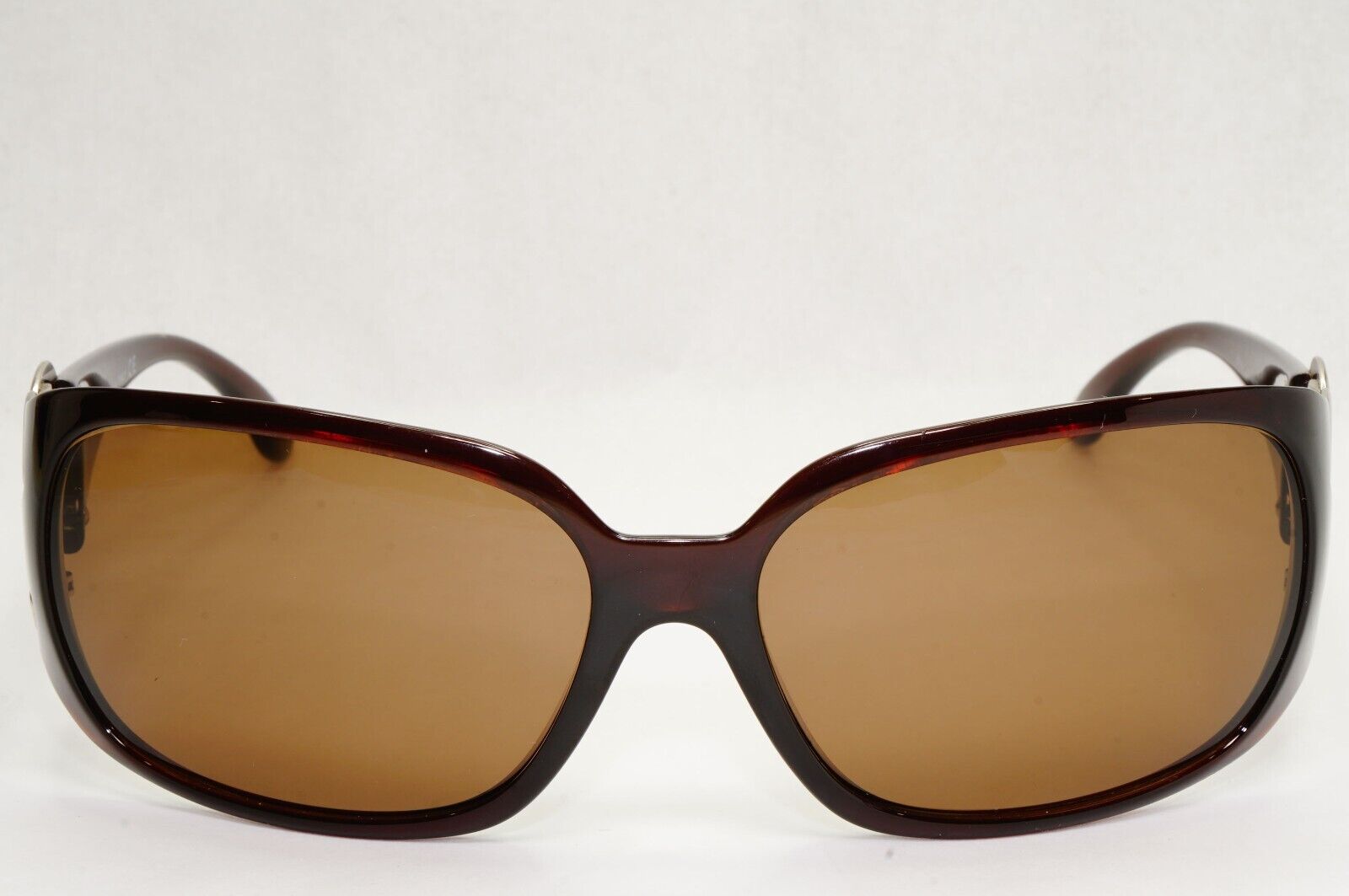 Chanel Sunglasses 2008 Vintage Brown Silver Square Large 6014 c.538/13 050124