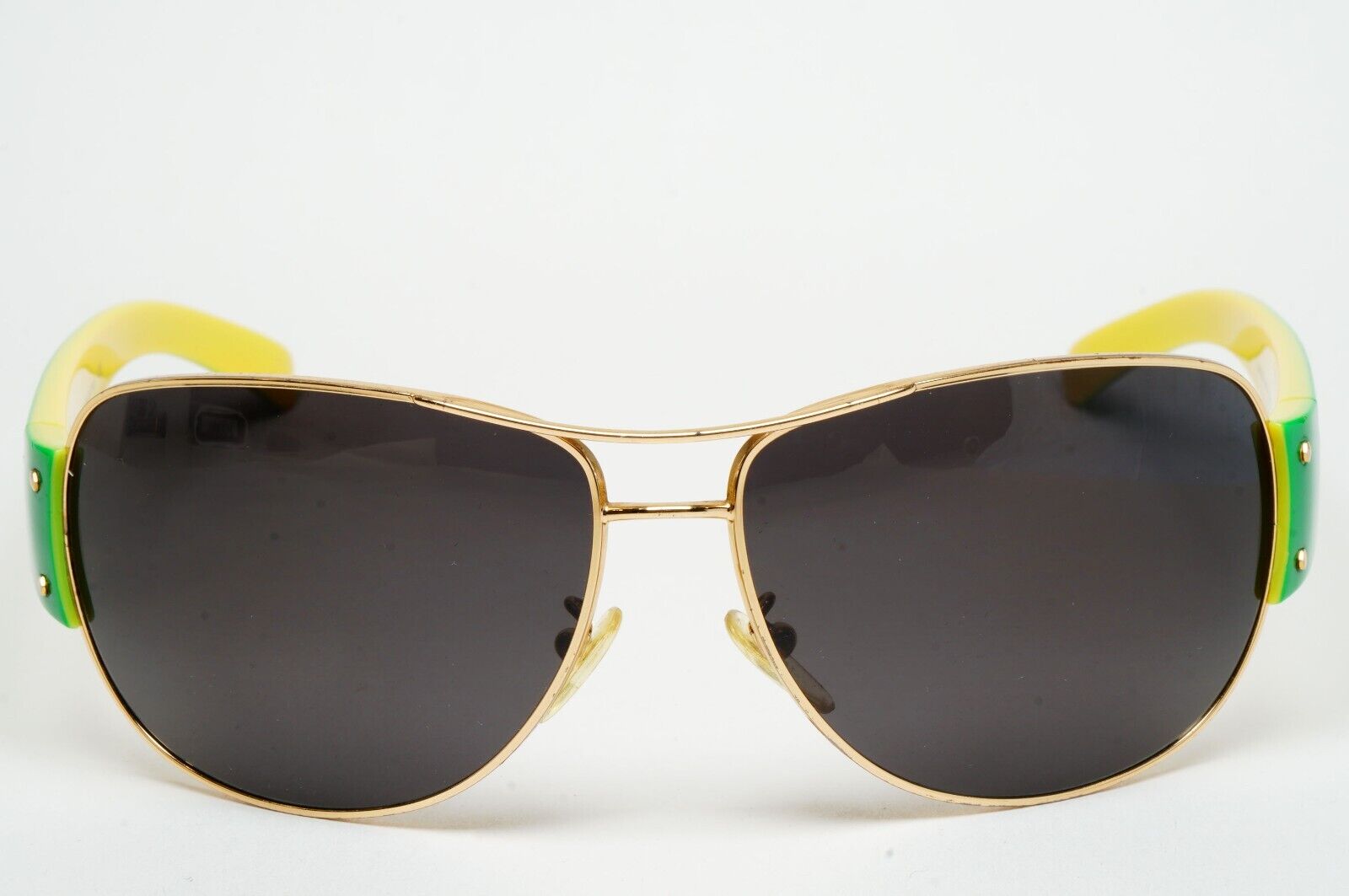 Prada 2006 Sunglasses Vintage Pilot Green Black PR52GS SPR 52G 5AK-3O1 050225