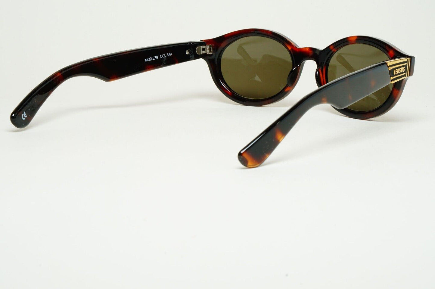 Versus Sunglasses 1996 by Gianni Versace Vintage Brown Gold MOD EZ9 COL 649
