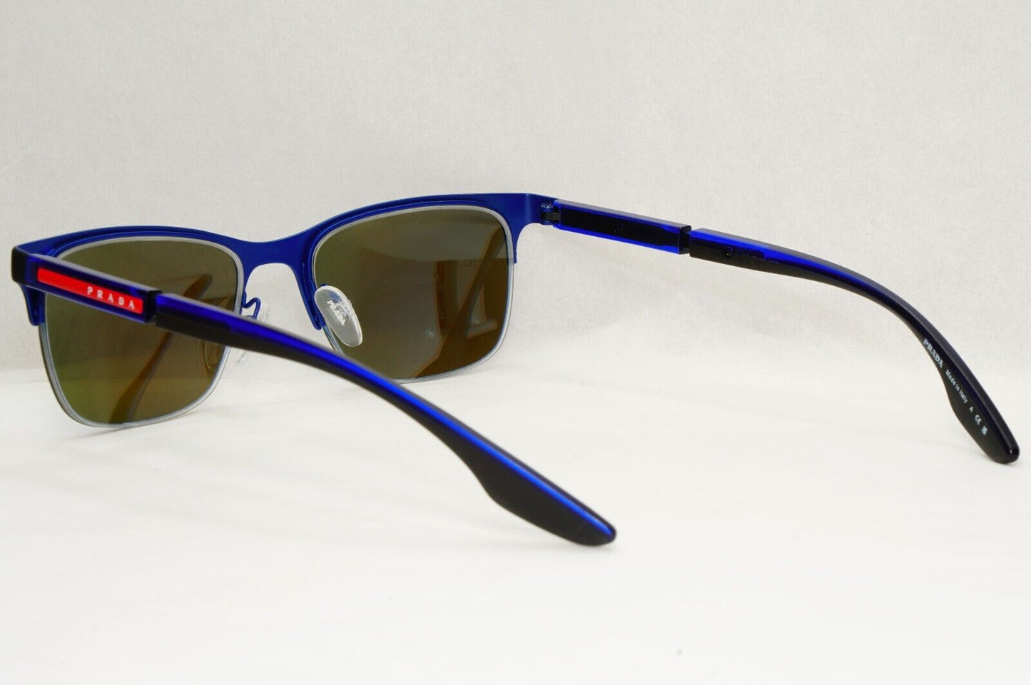 Prada Sunglasses Polarized Blue Mirror Black PS55OV VPS 55O 16C-1O1 52mm