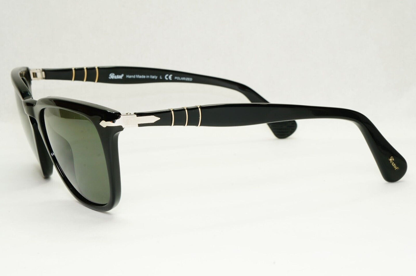 Persol Sunglasses 2012 Capri Polarized Black Grey Green Square 3024-S 95/58 55mm