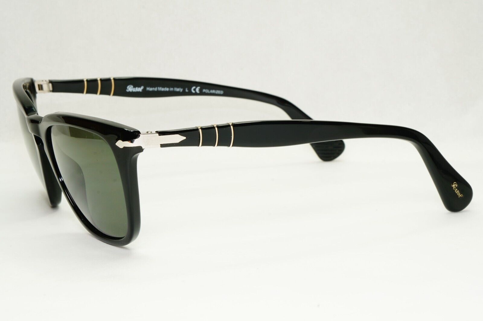 Persol Sunglasses 2012 Capri Polarized Black Grey Green Square 3024-S 95/58 55mm