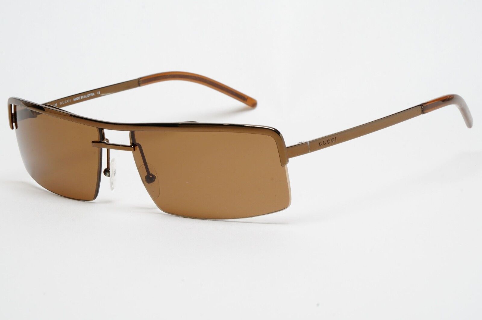 Gucci Sunglasses 1998 Vintage Brown Square Retro GG 1679/S 833A6 58mm 211124
