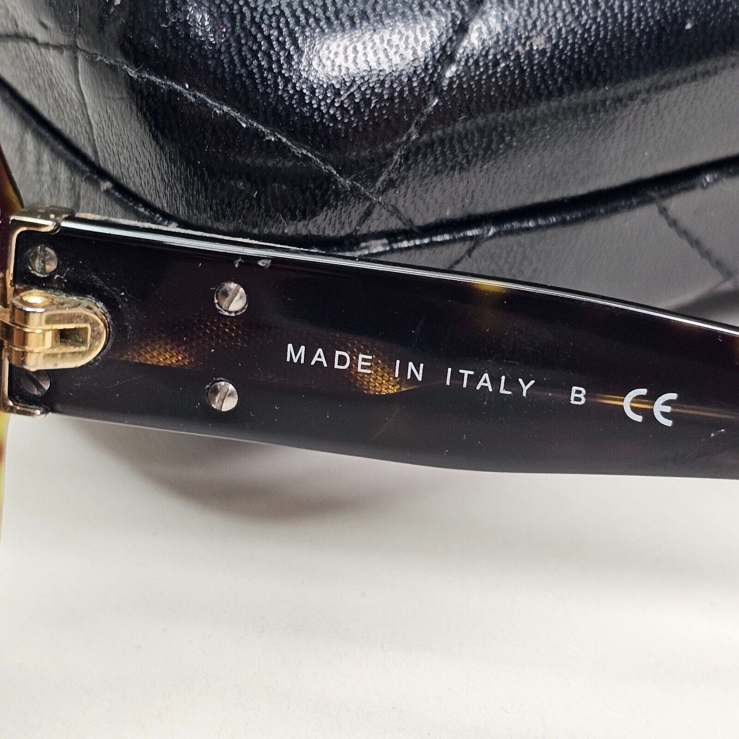 Chanel Sunglasses Brown Gold Leather Tortoiseshell Buckle 5234-Q c.714/3B 050824