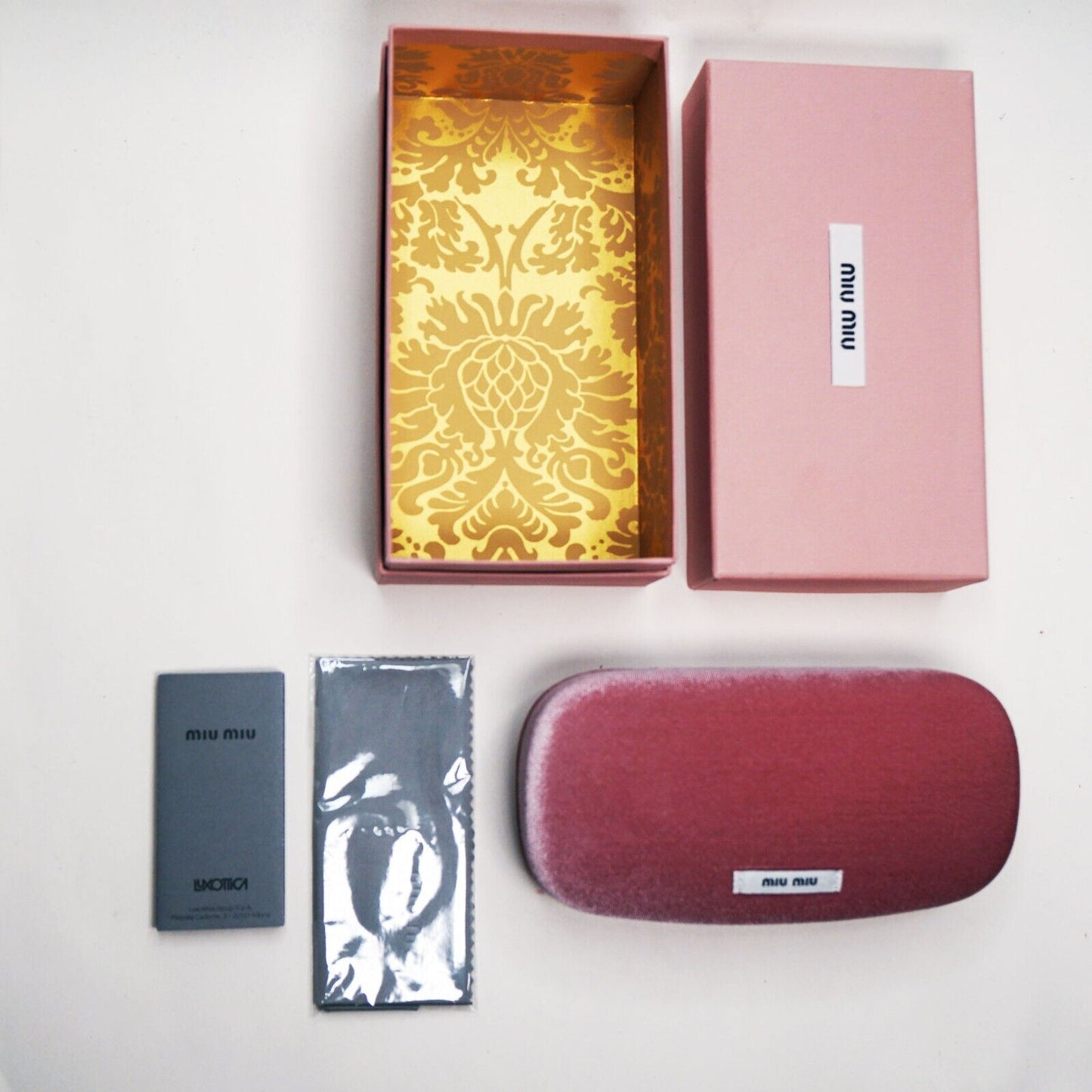 Miu Miu Box Storage Case for Sunglasses with Cloth Papers Large 160 x 80 x 55