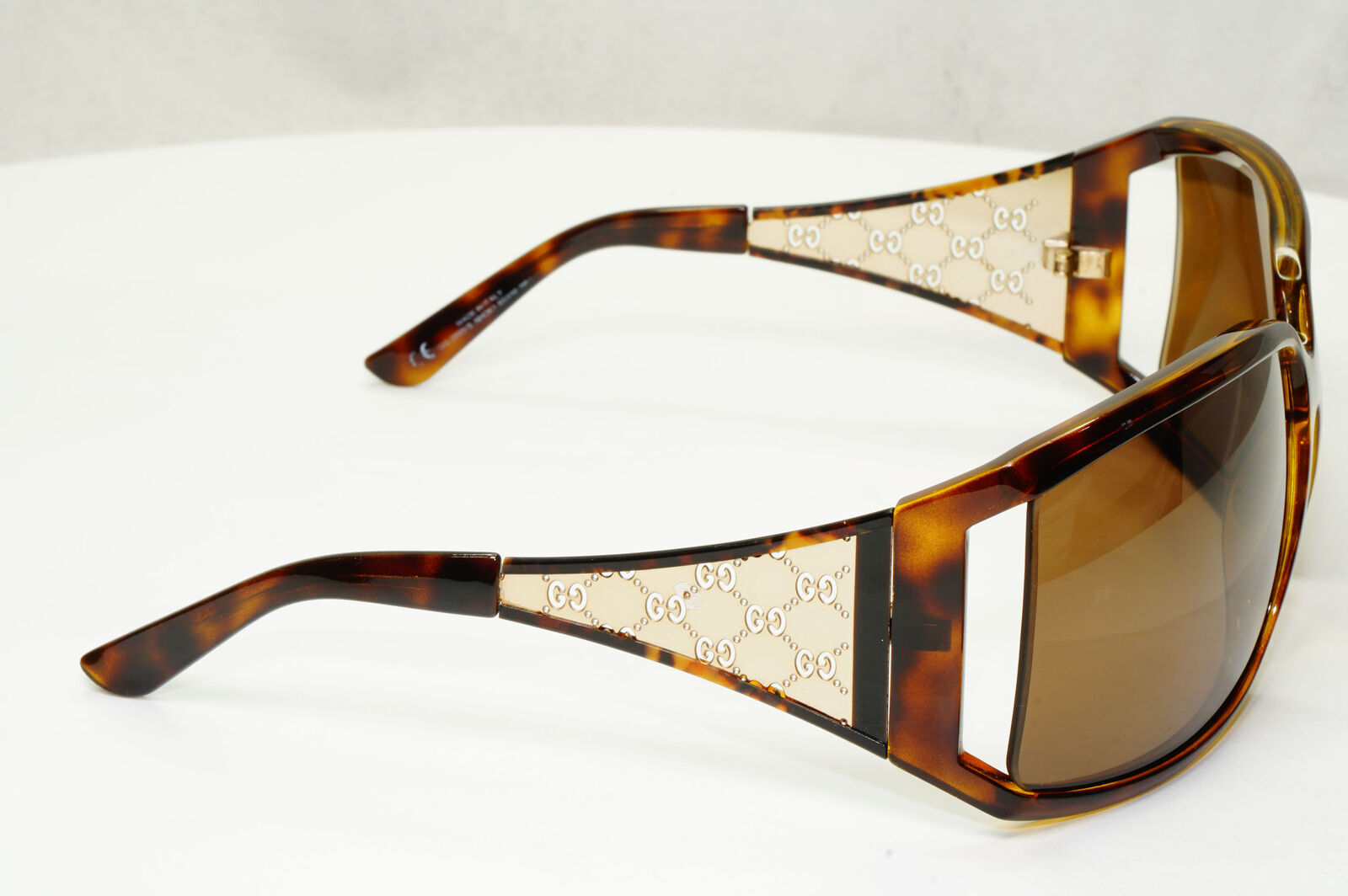 Gucci 2006 Sunglasses Monogram Vintage Gold Brown Square GG 2999/S NHOK1 280323