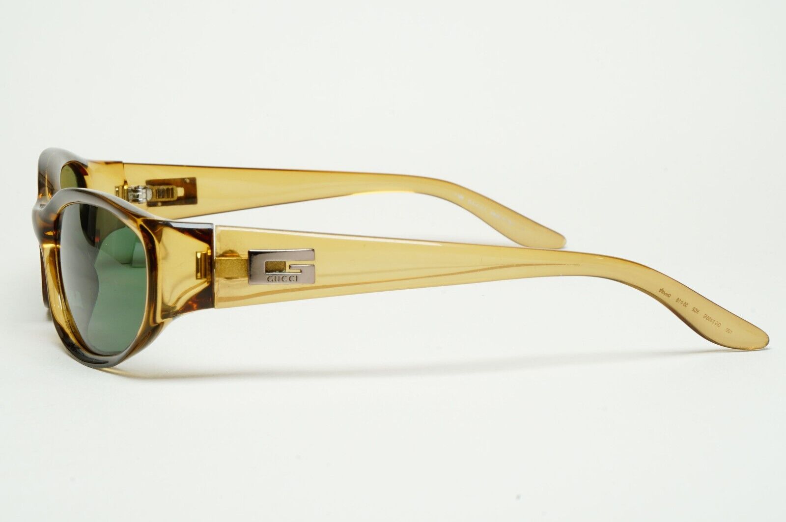 Gucci Sunglasses 1998 Vintage Honey Transparent Brown Green GG 2456/S K02 290125