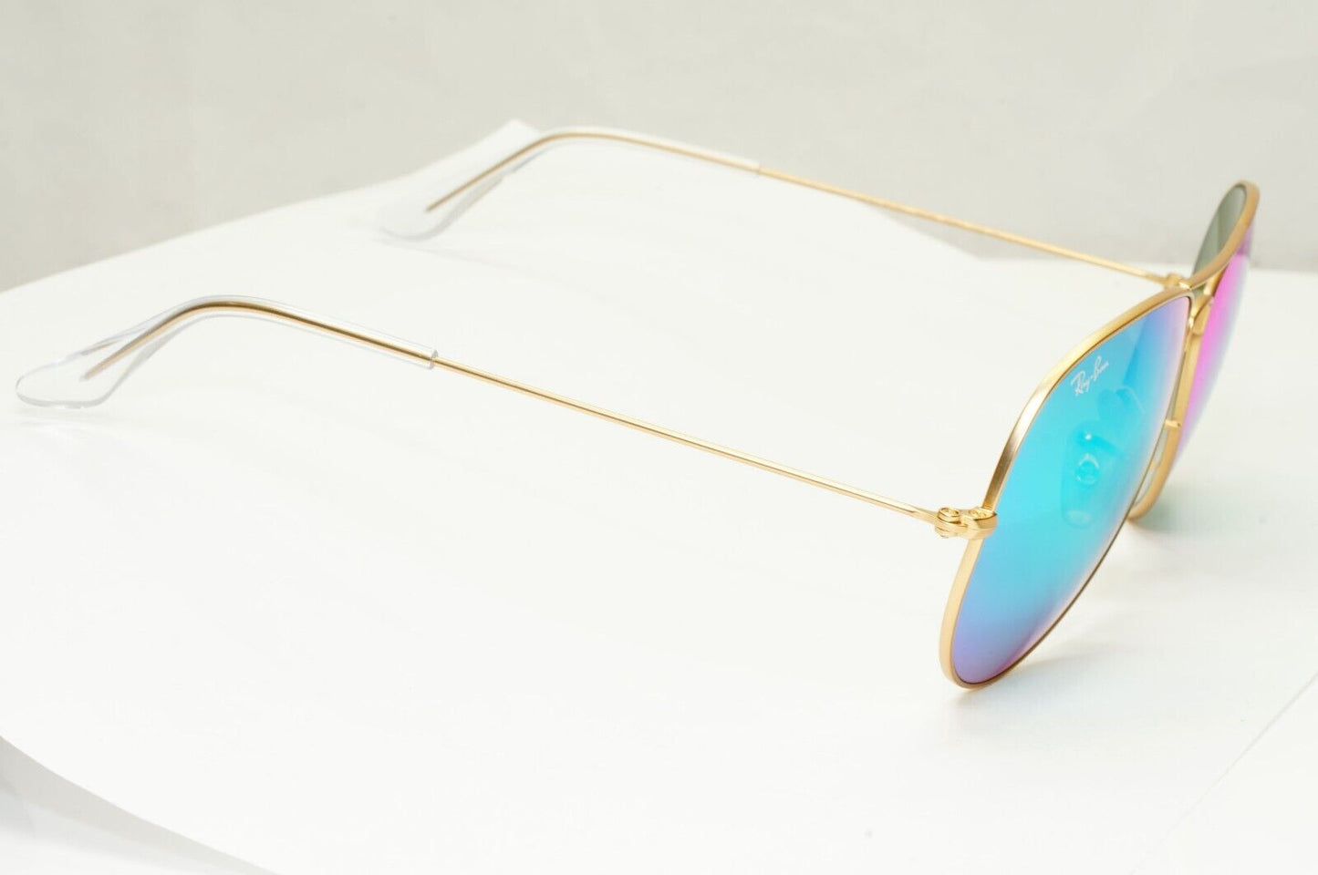 Ray-Ban Sunglasses Aviator Green Mirror Flash Gold Matte RB 3025  112/19 62mm