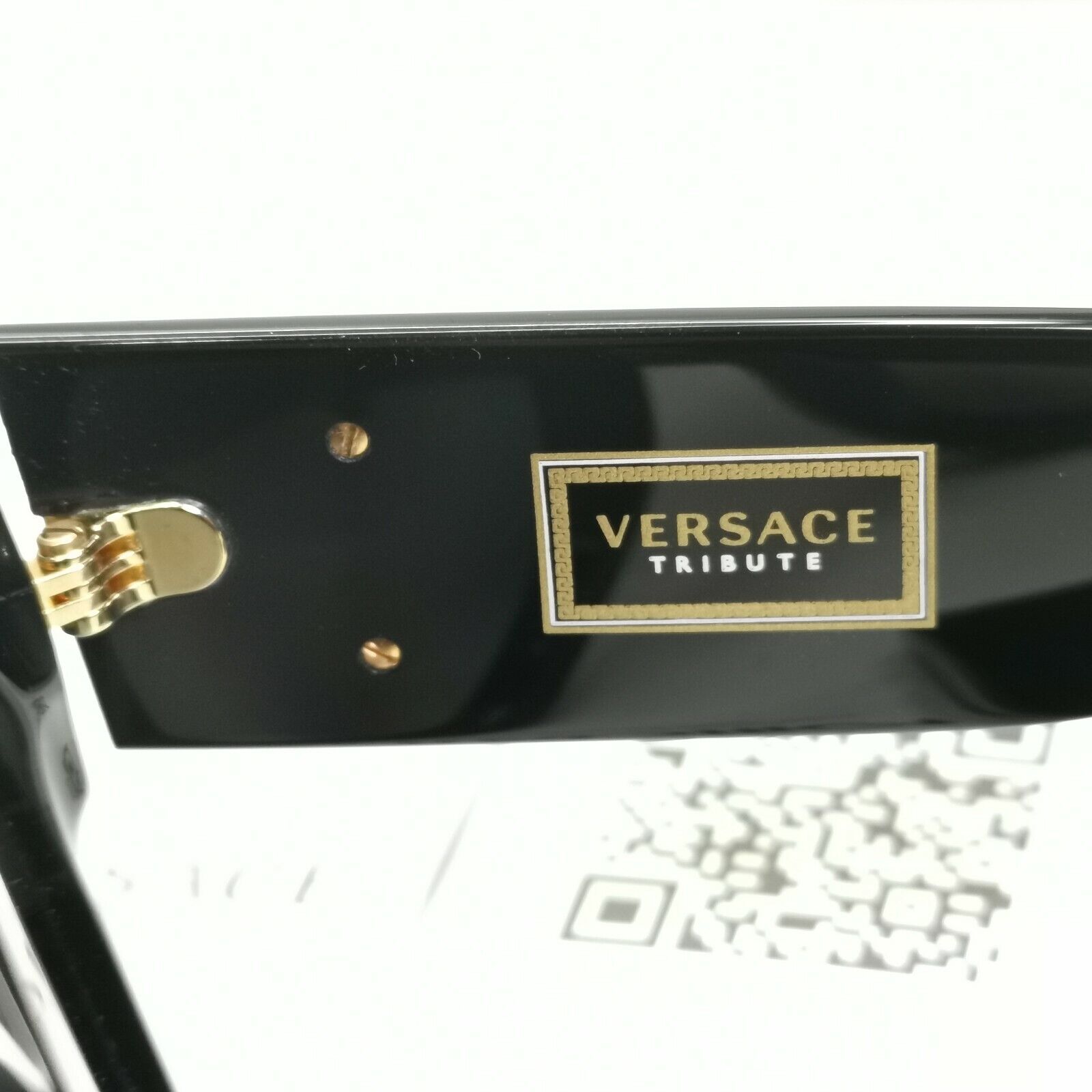 Versace Gold Medusa Polarized Black Sunglasses Womens Tribute 1996 4353 GB1/T3