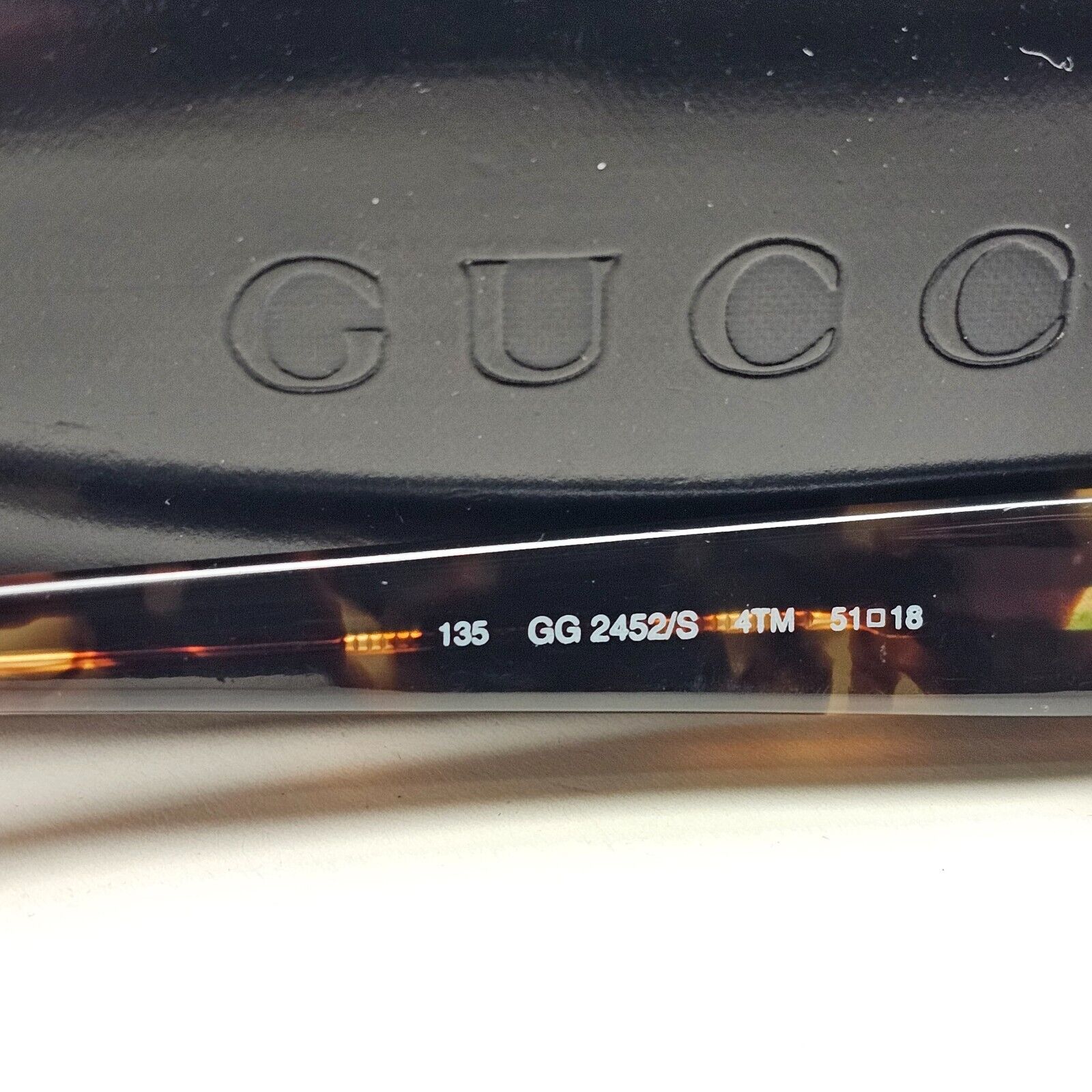 Gucci Sunglasses 1998 Vintage Brown Rectangle Small GG 2452/S 4TM 51mm 310125