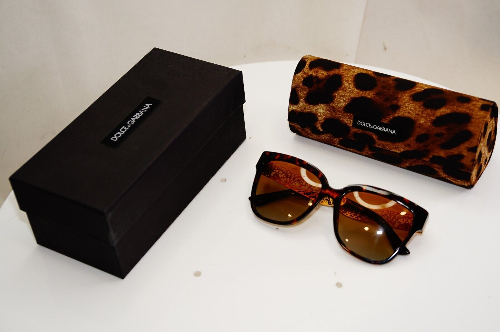 Dolce & Gabbana Sunglasses Polarized Ornate Gold Flowers DG 4212 502/T5 28201