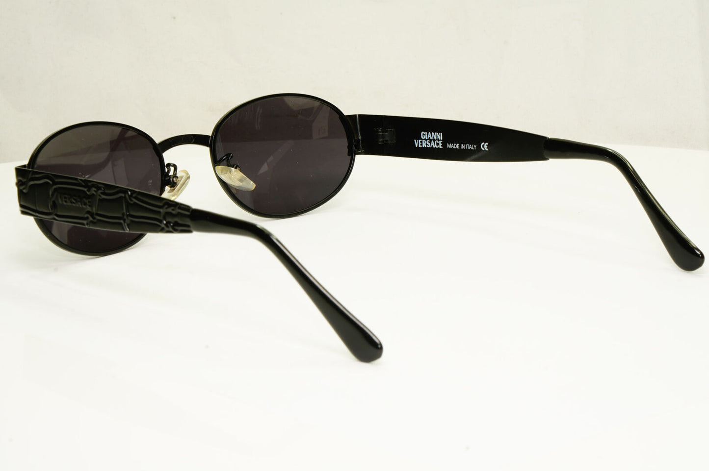 Gianni Versace Sunglasses 1996 Vintage Unisex Black Metal GV MOD X05 COL 028
