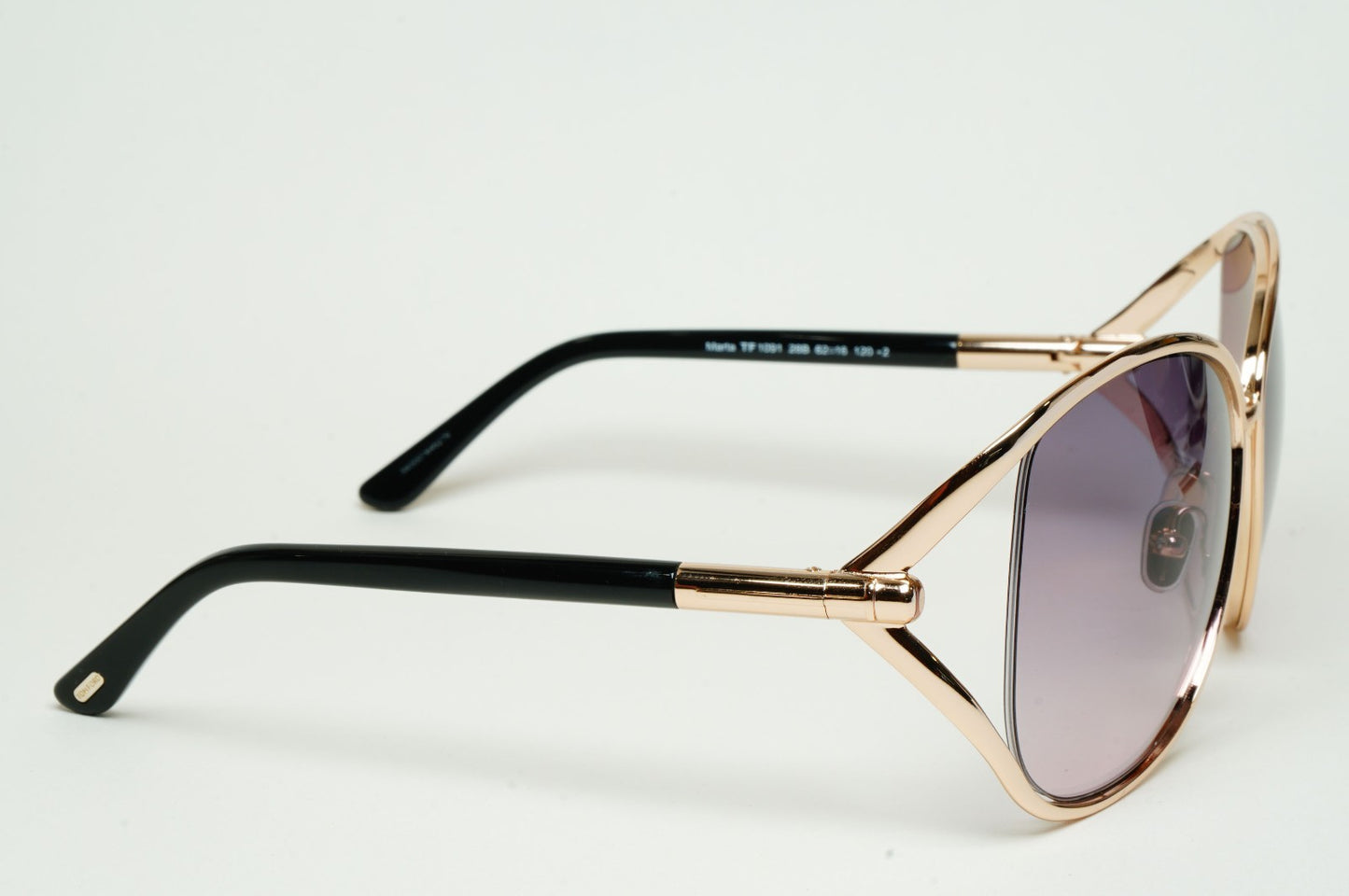 Tom Ford Sunglasses Marta Gold Black Grey Gradient FT1091 TF 1091 28B 62mm