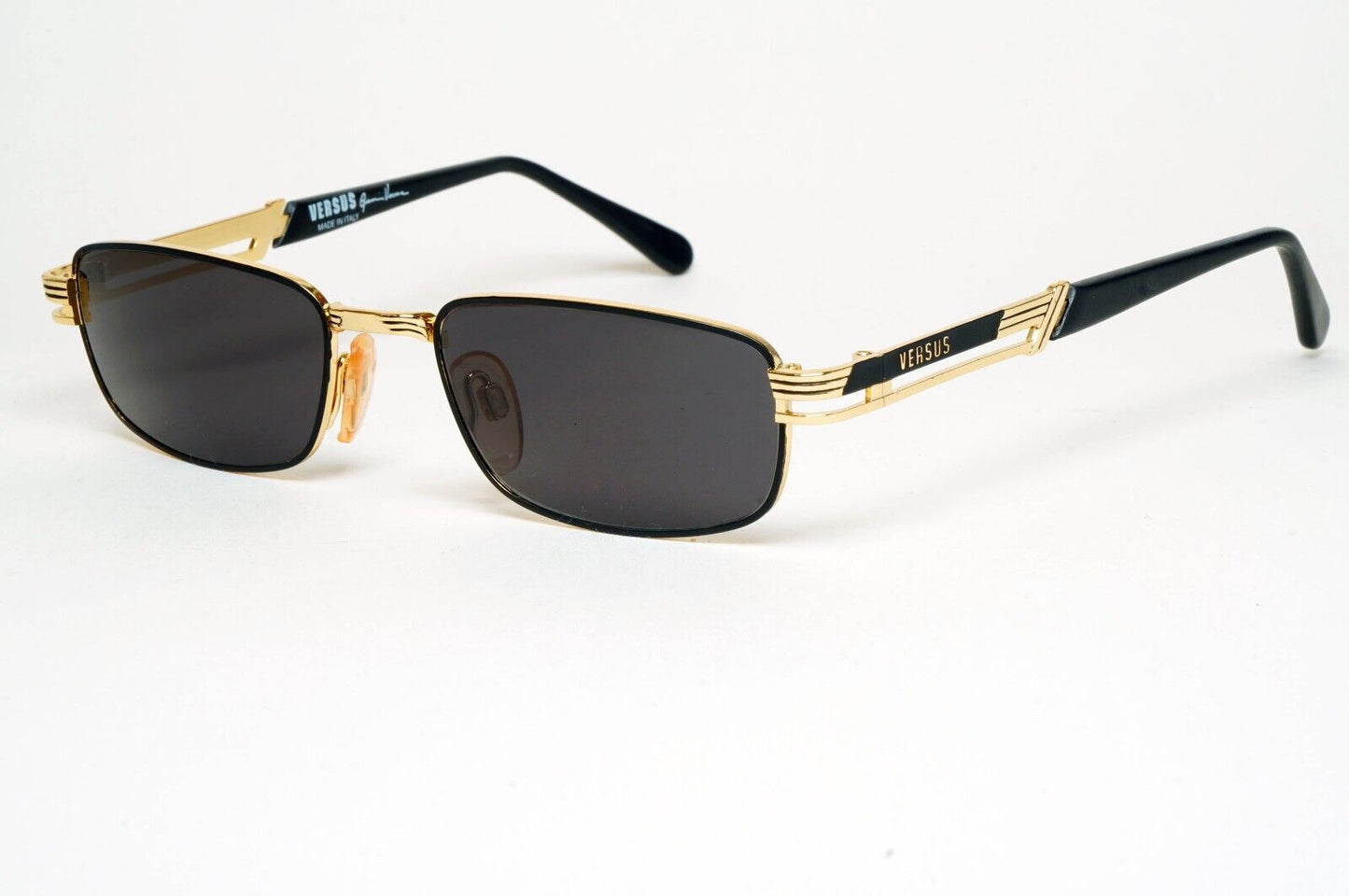Versus Sunglasses 1996 by Gianni Versace Vintage Gold Black MOD F20 COL 33M