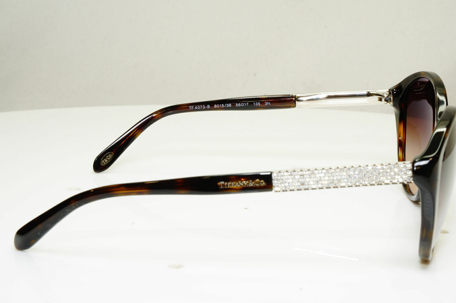 Authentic Tiffany & Co Diamante Crystal Womens Sunglasses TF 4073 8015/3B 30146