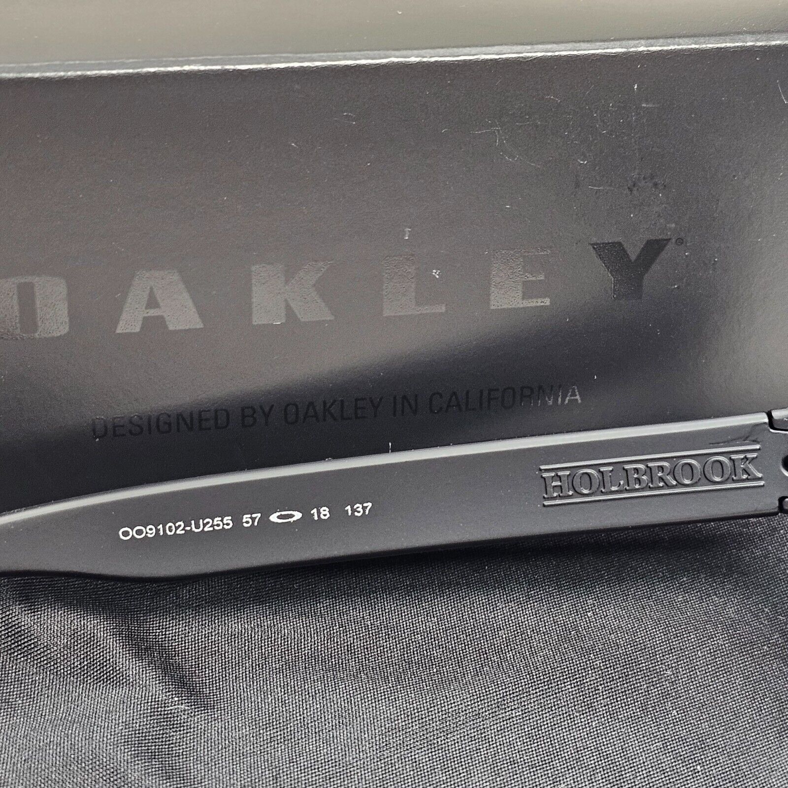 Oakley Sunglasses Holbrook Black Matte Grey Prizm Square Red OO 9102 U2 57mm [b]
