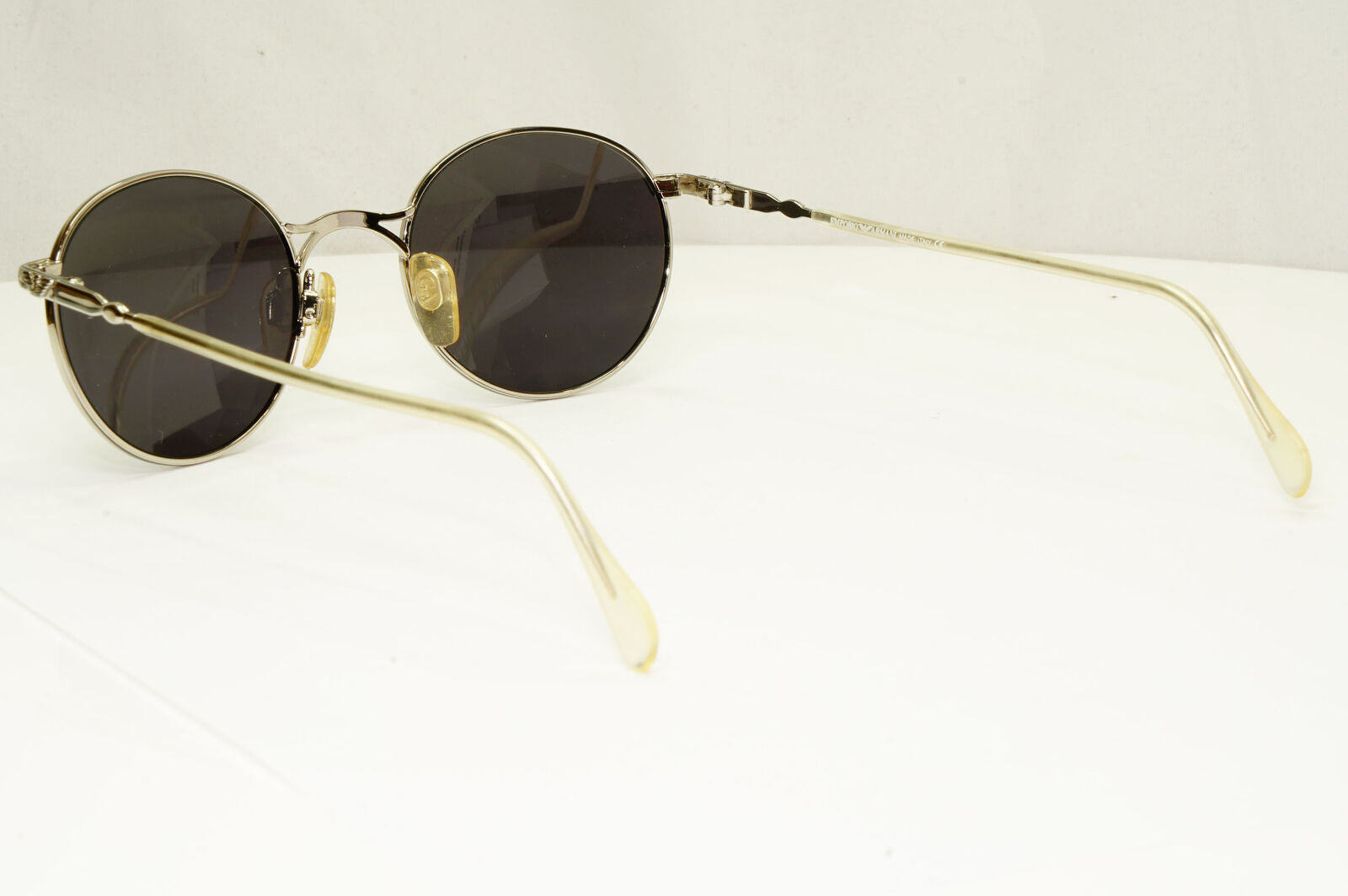 Emporio Armani 1997 Vintage Sunglasses Mens Womens Round Silver Black 059-S 707