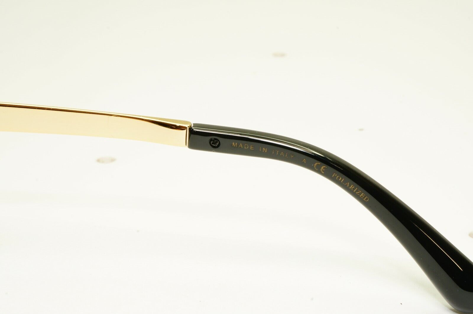 Chanel Stingray Leather Sunglasses Polarized Black Gold Brown 6046-Q 622/S9