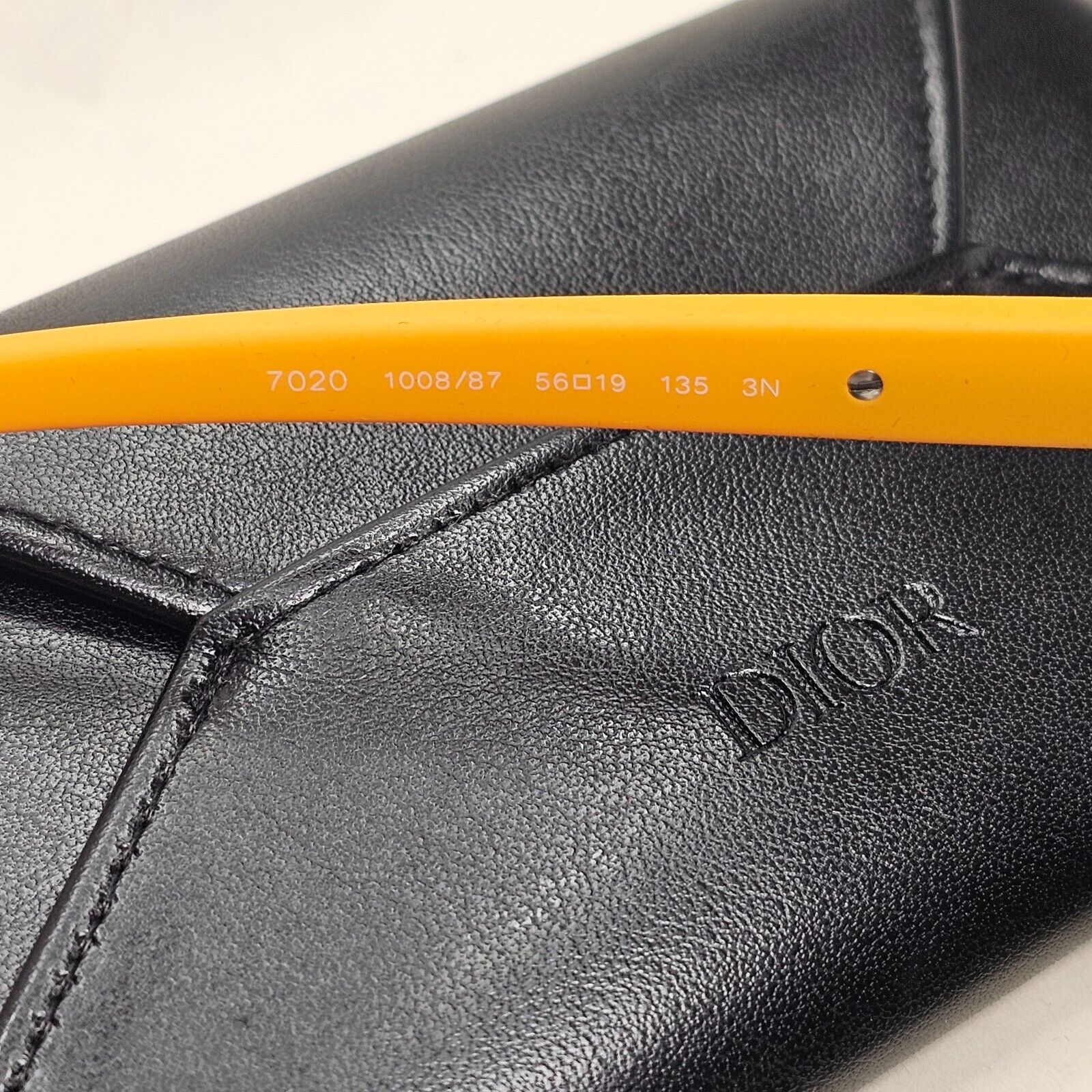 Bvlgari Sunglasses Rubber Black Yellow Grey Square BV 7020 1008/87 56mm 081024