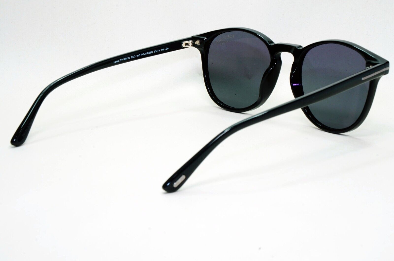 Tom Ford Sunglasses Polarised Black Round Grey FT1097-N TF 1097-N 01D 53mm